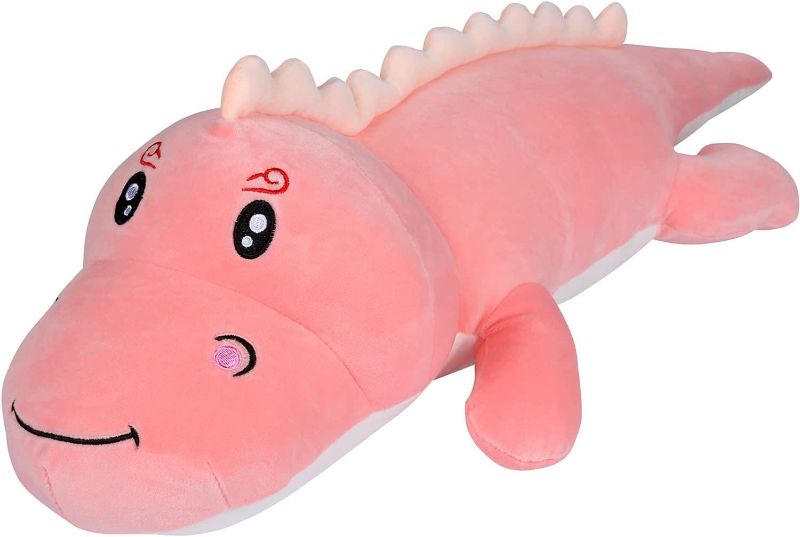 Photo 1 of Dinosaur Cute Soft Big Stuffed Animals , Big Hugging Pillow Plush Toys , Plushie for Kids(Pink, 80cm) https://a.co/d/2x9fPSE