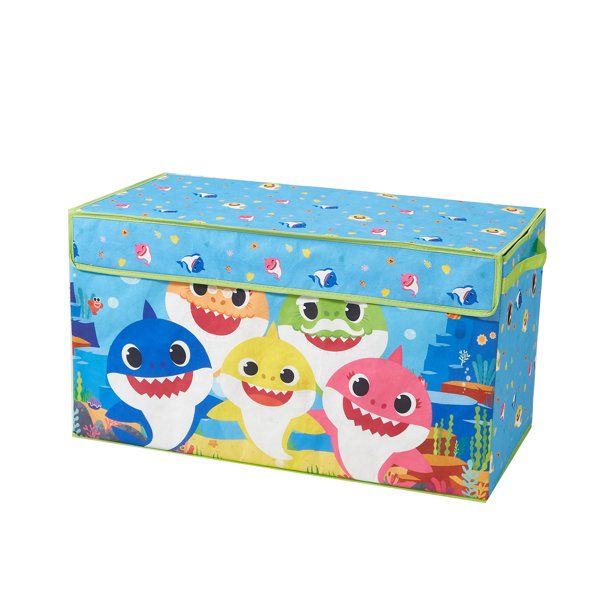 Photo 1 of Baby Shark Collapsible Kids Storage Trunk
