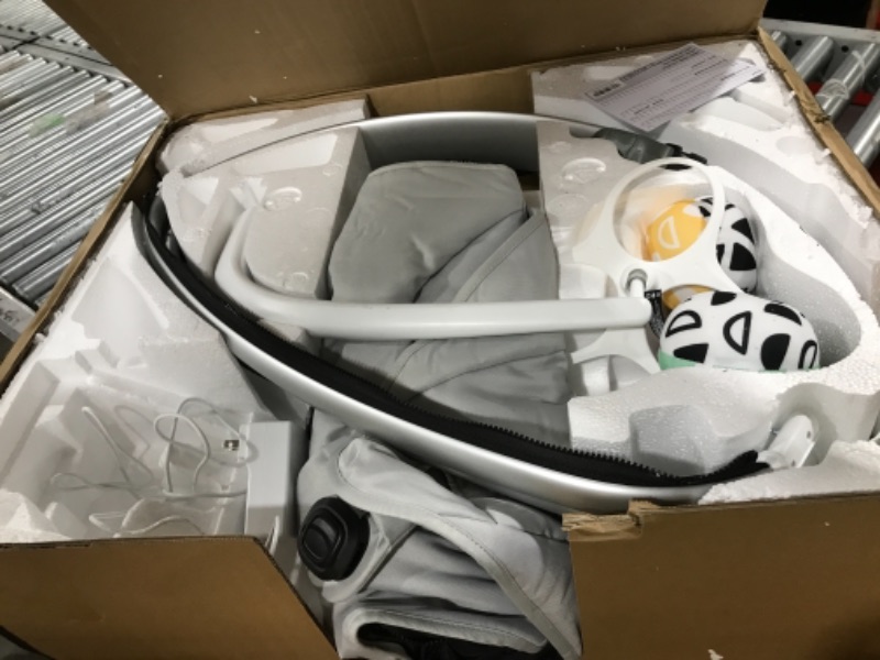 Photo 4 of 4moms MamaRoo Multi-Motion Baby Swing, Bluetooth Baby Swing with 5 Unique Motions, Grey Gray