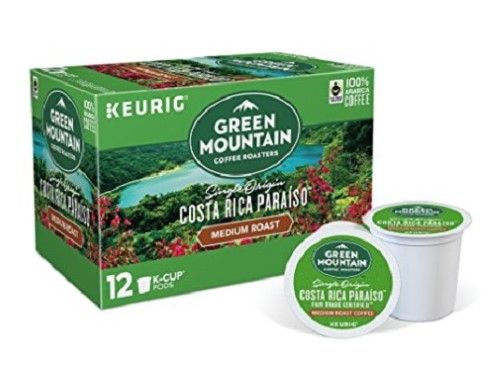 Photo 1 of 12 Count Green Mountain Coffee Costa Rica Paraiso Peelable Lid K-Cup ® Pods - Kosher Single Serve Pods 6 PACK 
