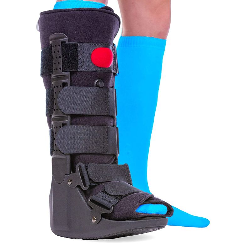 Photo 1 of  Tall Pneumatic Walking Boot | Orthopedic CAM Air Walker & Inflatable Surgical Leg Cast for Broken Foot, Sprained Ankle, Fractures or Achilles Surgery Recovery (Medium)
