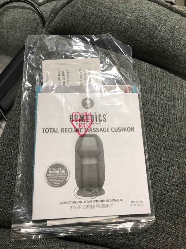 Photo 3 of HoMedics Total Recline Massage Cushion
