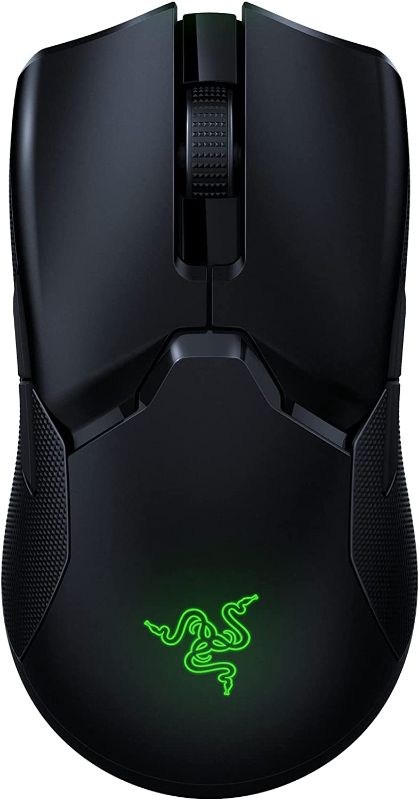 Photo 1 of Razer Viper Ultimate Lightweight Wireless Gaming Mouse: Fastest Gaming Switches - 20K DPI Optical Sensor - Chroma Lighting - 8 Programmable Buttons - 70 Hr...
