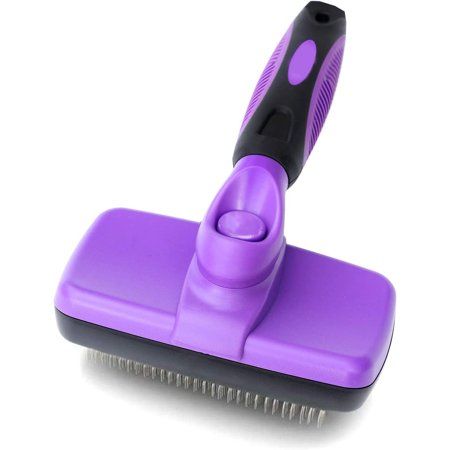 Photo 1 of Xelparuc Self Cleaning Slicker Brush Gently Removes Loose Undercoat Mats and Tangled Hair Your Dog or Cat Will Love Being Brushed with the Grooming B

