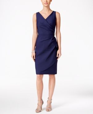 Photo 1 of Alex Evenings Compression Embellished Ruched Sheath Dress
size `16