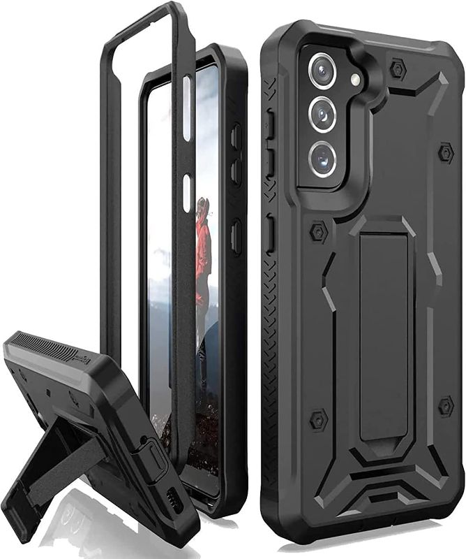 Photo 1 of CaseBorne V [Ultimate Protection] Designed for Galaxy S22+Plus 5G Case (2022, Formerly ArmadilloTek), Full-Body Multi-Layer Rugged Kickstand Case Screenless- Black