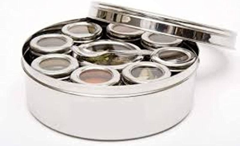 Photo 2 of 5.0 out of 5 stars3 Reviews
King International Stainless Steel See Through Spice Box with See Through Containers Set of 9 Pieces