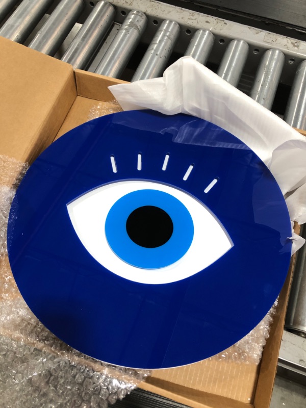 Photo 2 of 4ArtWorks - Evil Eye Wall Art - Ready to Hang Acrylic Wall Decorations for Bedrooms, Home Blessing, Good Luck and Protection Charm, Evil Eye Amulet, Dorms, Living Rooms & More - Hand Assembled & Made in The USA - Modern Home Decor
