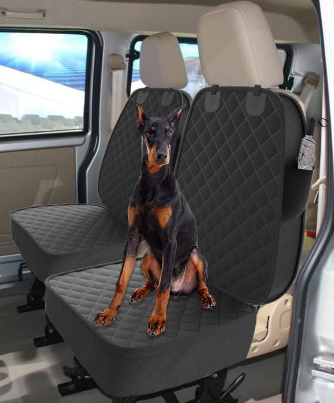 Photo 1 of CICPAP Dog Seat Cover for Car Front Seat 2 Pack Car Seat Protector for Pet Against Mud & Fur, Waterproof Scratch-Proof & Nonslip Durable Dog Car Seat Covers