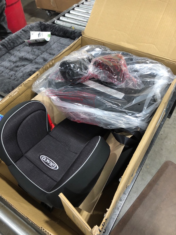 Photo 1 of Graco TurboBooster Grow High Back Booster Seat, Featuring RightGuide Seat Belt Trainer, West Point 1 Count (Pack of 1)

