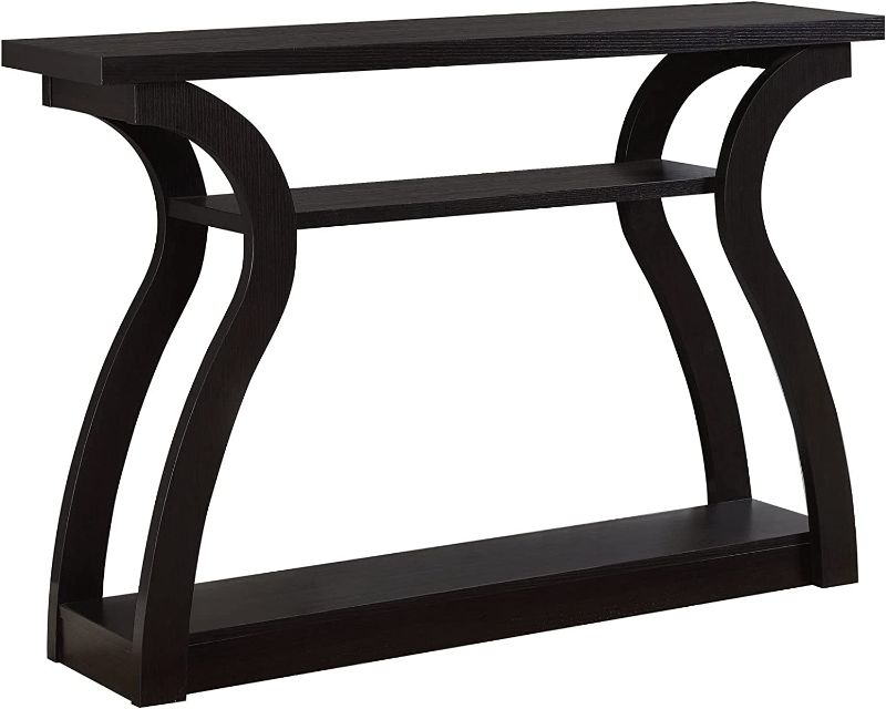 Photo 1 of Monarch Specialties 47" Console Table - Sleek and Modern Accent Table for Your Home (Cappuccino/Dark Brown/Espresso)
