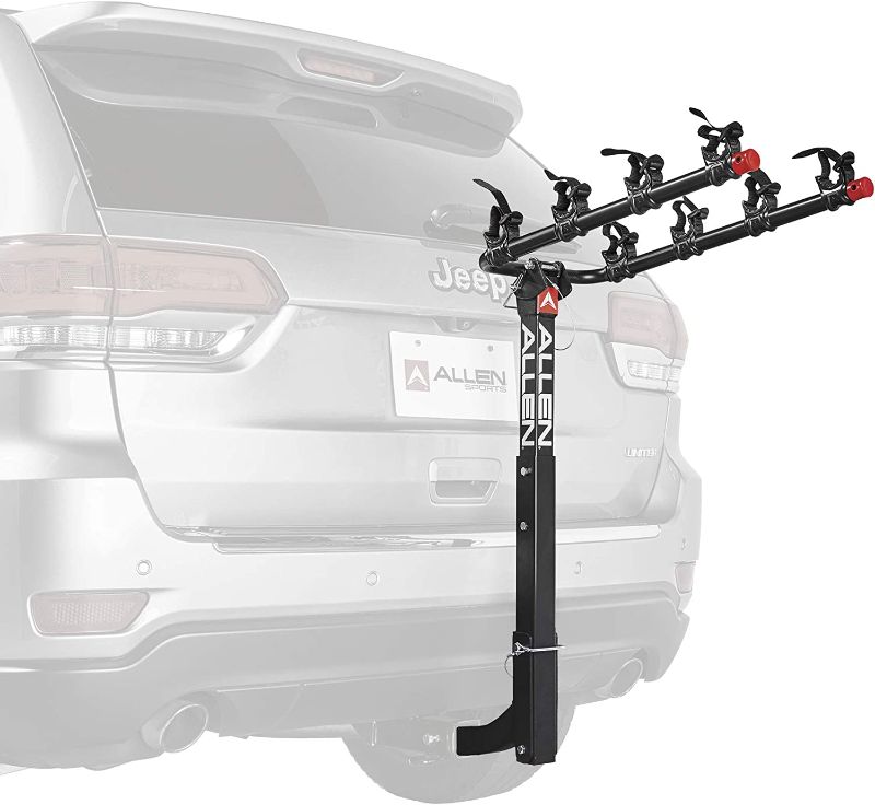 Photo 1 of Allen Sports Deluxe 4-Bike Hitch Mount Rack (2-Inch Receiver) , Black
