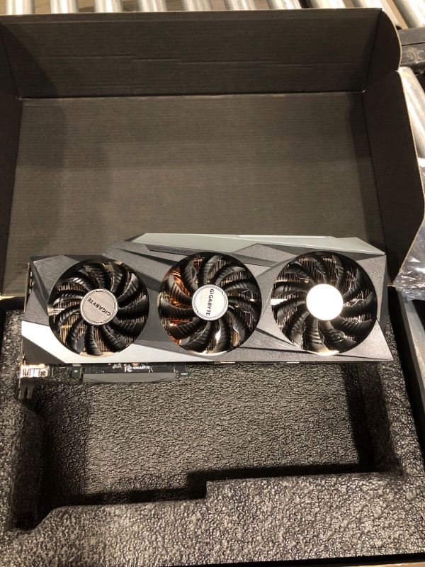 Photo 2 of GIGABYTE GeForce RTX 3080 Gaming OC 10G (REV2.0) Graphics Card, 3X WINDFORCE Fans, LHR, 10GB 320-bit GDDR6X, GV-N3080GAMING OC-10GD Video Card
