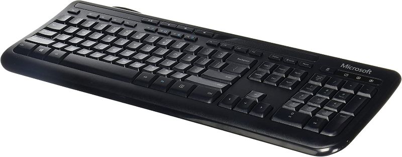 Photo 1 of Microsoft Wired Keyboard 600 (Black). Wired Keyboard for Gaming Experience. USB Connectivity. Spill Resistant Design.
