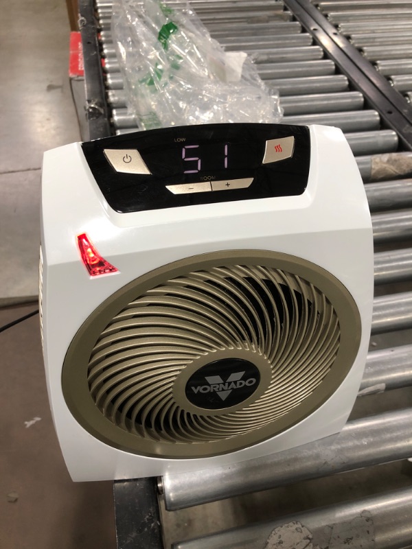 Photo 2 of Vornado AVH10 Vortex Heater with Auto Climate Control, 2 Heat Settings, Fan Only Option, Digital Display, Advanced Safety Features, Whole Room, White
