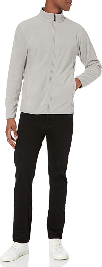 Photo 1 of Amazon Essentials Men's Full-Zip Polar Fleece Jacket (S)