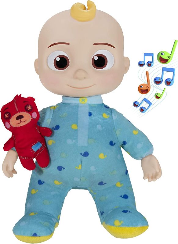 Photo 1 of CoComelon Official Musical Bedtime JJ Doll, Soft Plush Body – Press Tummy and JJ sings