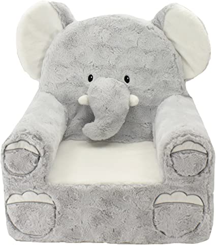 Photo 1 of Animal Adventure | Sweet Seats | Grey Elephant Children's Plush Chair