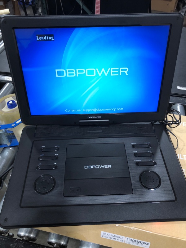 Photo 4 of DBPOWER 17.9" Portable DVD Player with 15.6" Large HD Swivel Screen, 6 Hour Rechargeable Battery, Support USB/SD and Multiple Disc Formats, High Volume Speaker, Car Charger, Remote Control