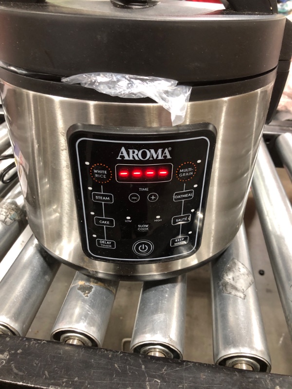Photo 5 of Aroma Digital Rice Cooker - Stainless Steel (20 cups) ARC-1030SB