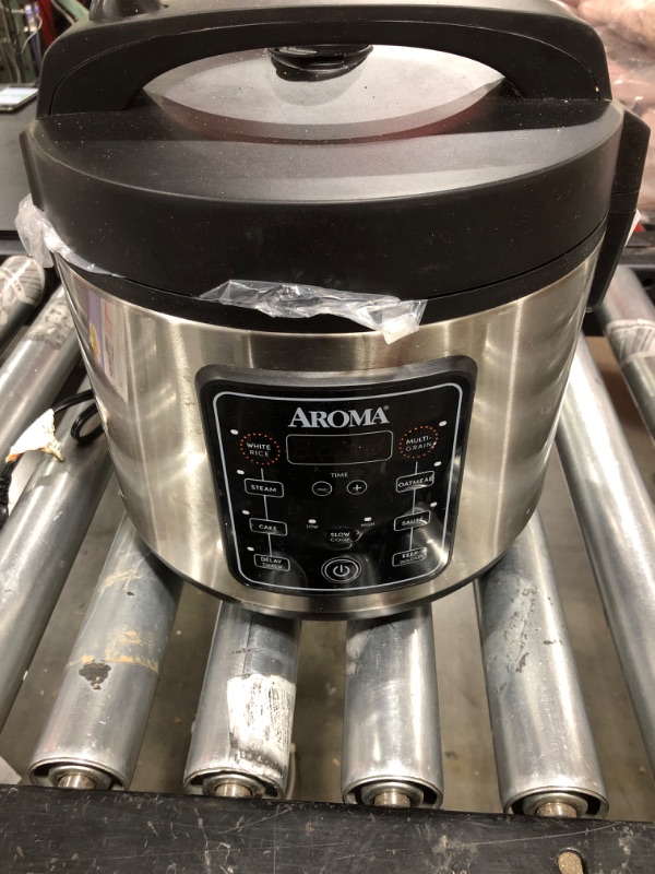 Photo 2 of Aroma Digital Rice Cooker - Stainless Steel (20 cups) ARC-1030SB
