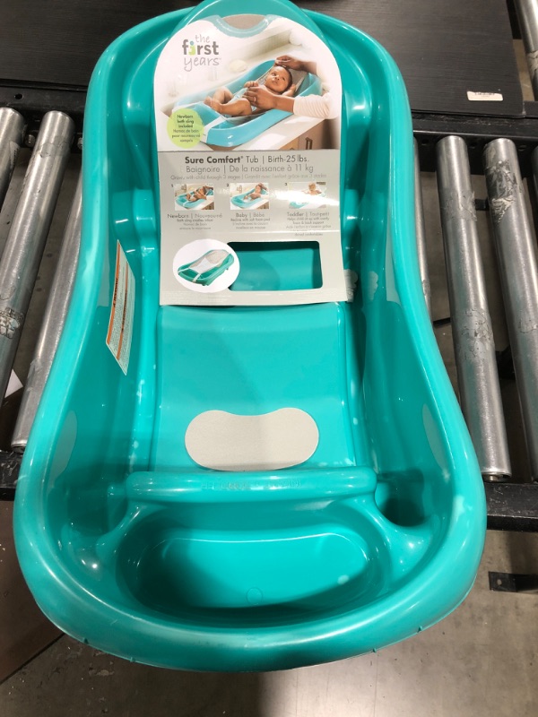 Photo 2 of The First Years Sure Comfort Deluxe Newborn to Toddler Tub, Teal
*NET NOT INCLUDED*