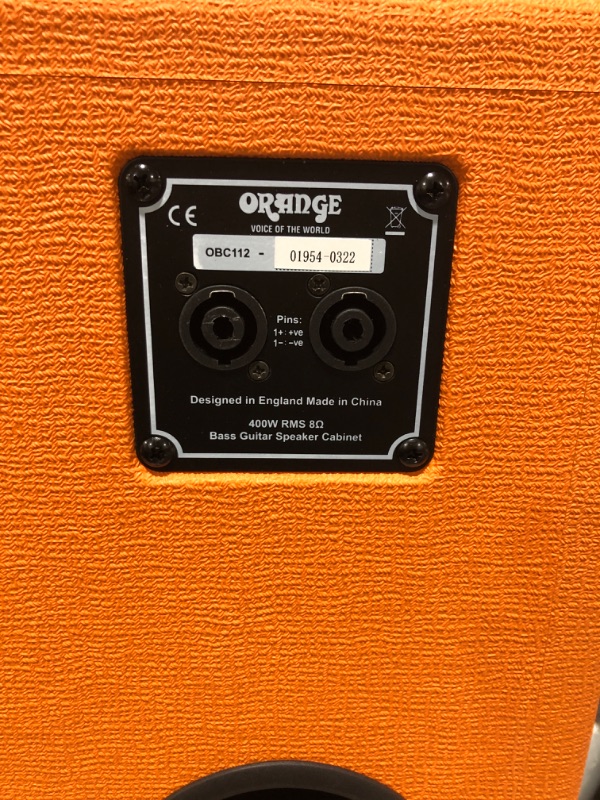 Photo 4 of Orange 1x12 Bass Cabinet 400W w/Lavoce 12" Neodynium Speaker
