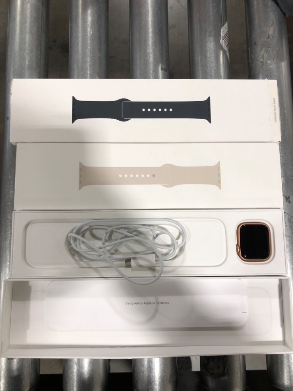 Photo 2 of Apple Watch Series 7 [GPS 41mm] Smart Watch w/ Starlight Aluminum Case with Starlight Sport Band. Fitness Tracker, Blood Oxygen & ECG Apps, Always-On Retina Display, Water Resistant GPS 41mm Pink Sand