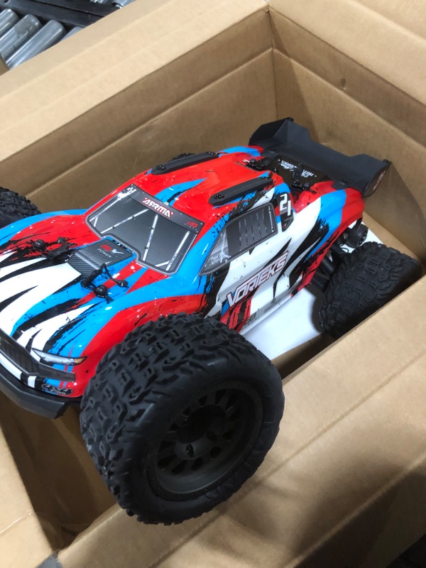 Photo 7 of ARRMA RC Truck 1/10 VORTEKS 4X4 3S BLX Stadium Truck RTR (Batteries and Charger Not Included), Red, ARA4305V3T1