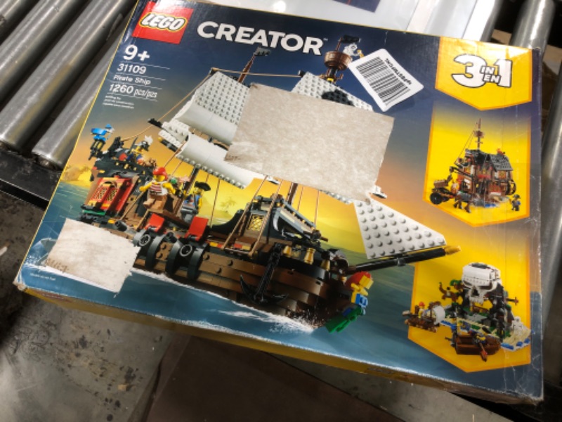 Photo 3 of LEGO Creator 3in1 Pirate Ship 31109 Building Toy Set for Kids, Boys, and Girls Ages 9+ (1,264 Pieces) Frustration-Free Packaging