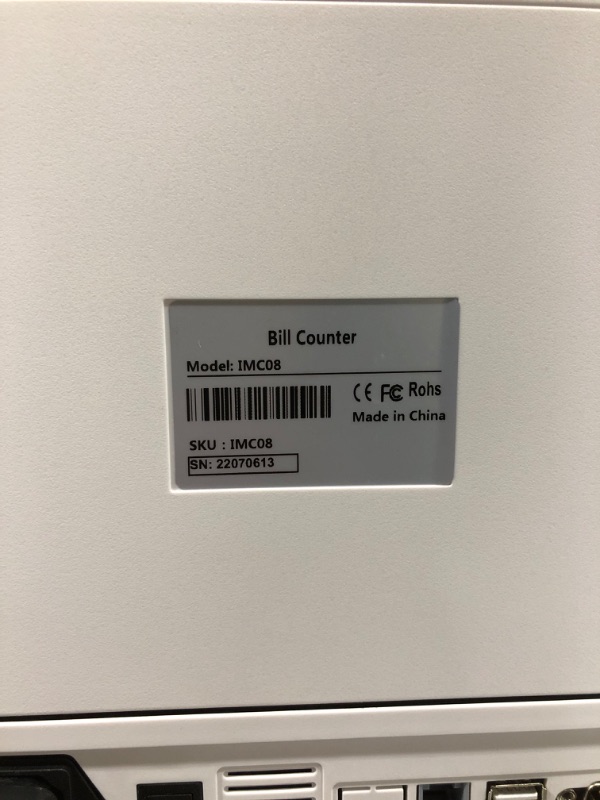 Photo 5 of MUNBYN Dual Money Counter Machine Mixed Denomination and Sorter, Sort on DENOM/FACE/ORI, Value Counting, Counterfeit Detection 2 CIS/UV/MG/IR, Print Enabled, Mixed Bill Counter, 3Y Protection
