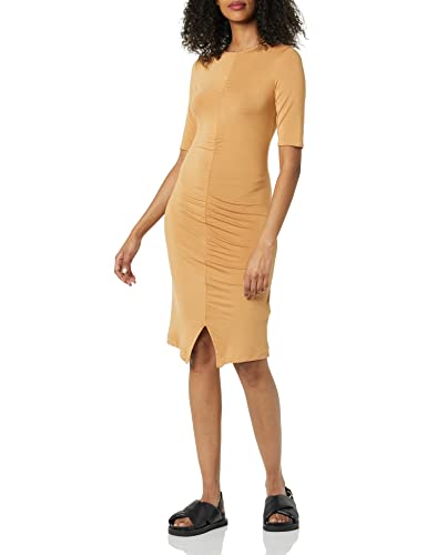 Photo 1 of Daily Ritual Women's Jersey Ruched Front Half-Sleeve Dress - SIZE XL 
