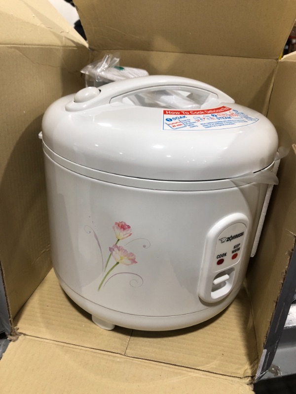Photo 2 of Zojirushi NS-RPC10FJ Rice Cooker and Warmer, 5.5-Cup (Uncooked), Tulip 5.5-Cup Tulip