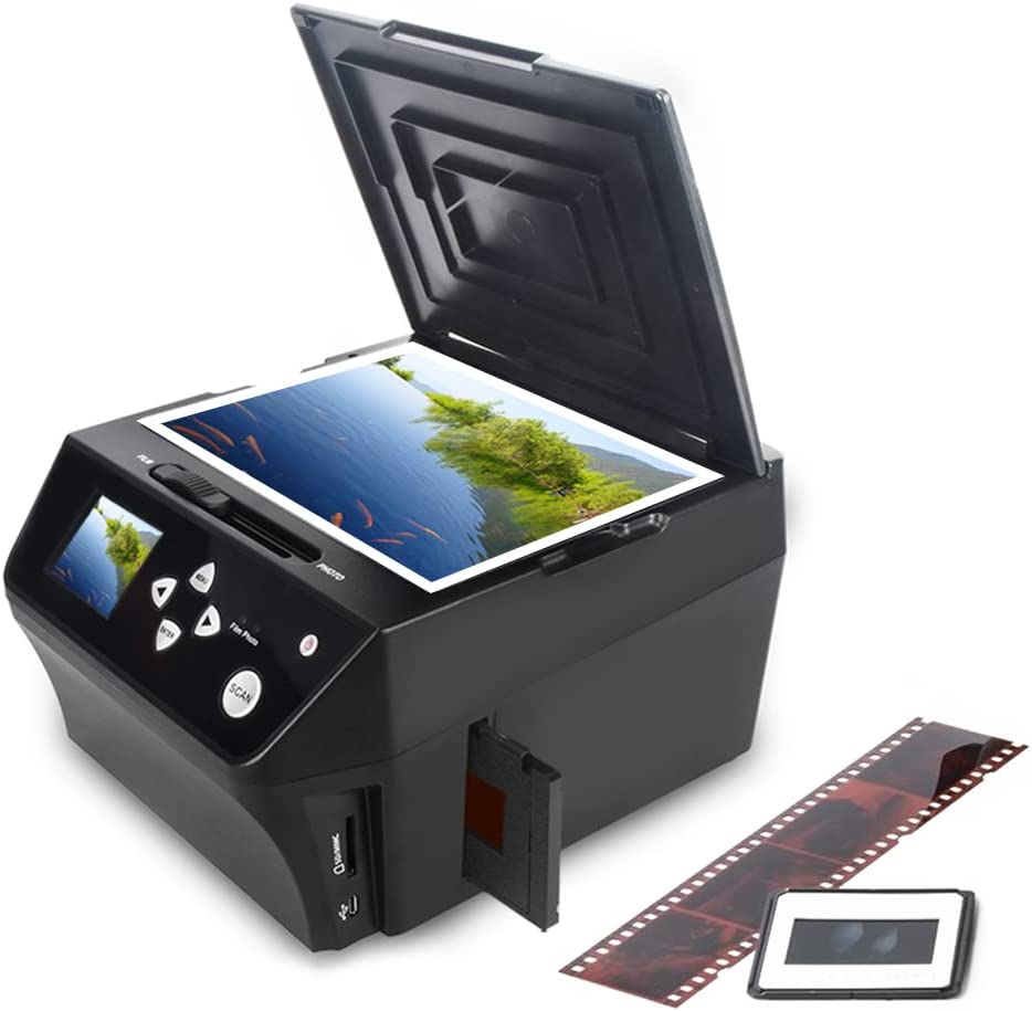 Photo 1 of 22MP Film &Slide Photo Multi-Function Scanner, Converts 135Film/35mm,110Film/16mmNegatives/Slide/Photo/Document/Business Card to HD 22MP Digital JPG Files, 8GB Memory Card Included 