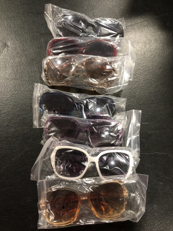 Photo 1 of 7 pairs of sunglasses, various colors