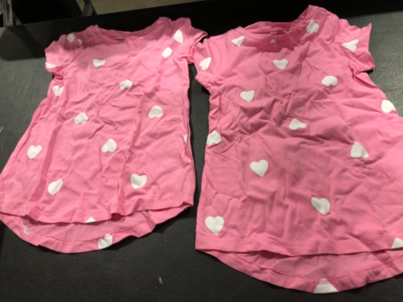 Photo 1 of 2 pink shirts size  small 6-7 for girls 