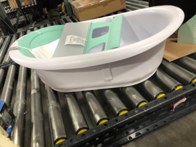 Photo 3 of 4-in-1 Grow-with-Me Bath Tub by Frida Baby Transforms Infant Bathtub to Toddler Bath Seat with Backrest for Assisted Sitting in Tub