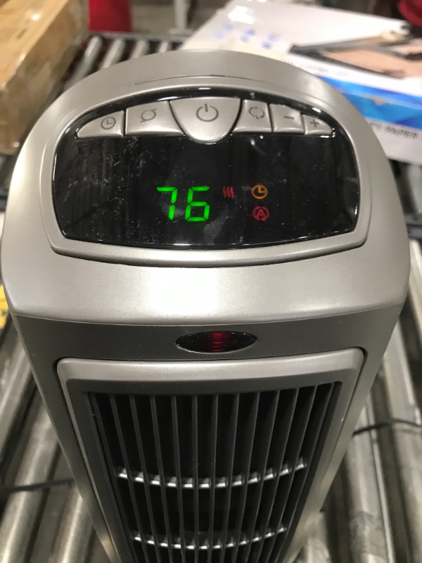 Photo 3 of Lasko 1500W Digital Ceramic Space Heater with Remote, 755320, Silver