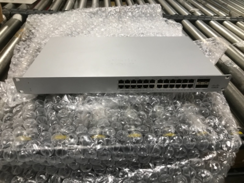 Photo 2 of Meraki Go by Cisco | 24 Port PoE Network Switch | Cloud Managed | Power over Ethernet | [GS110-24P-HW-US] 24 Port PoE Switch