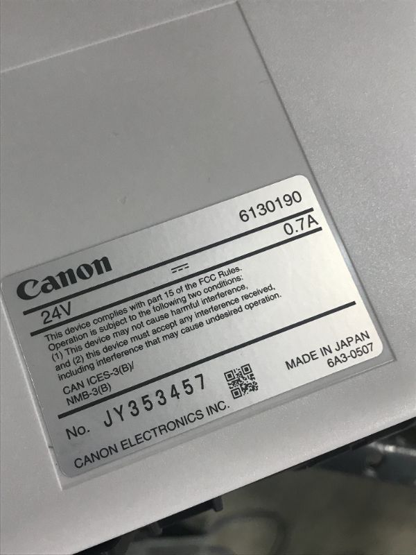 Photo 1 of Canon imageFORMULA R40 Office Document Scanner For PC and Mac, Color Duplex Scanning, Easy Setup For Office Or Home Use, Includes Scanning Software R40 Document Scanner