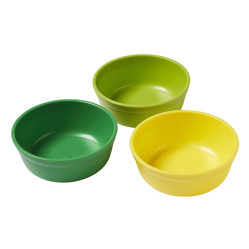 Photo 1 of ECR4Kids My First Meal Pal Snack Bowls, Kids Plastic Tableware, Stackable and Dishwasher Safe, Stackable Bowls for Baby, Toddler and Child Feeding, 3-Pack - Citrus
