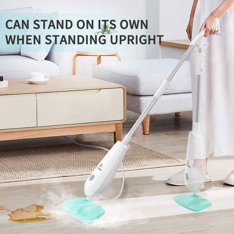 Photo 2 of MOOSOO Steam Mop, Convenient Detachable steam mops for floors, Marble, Carpet
