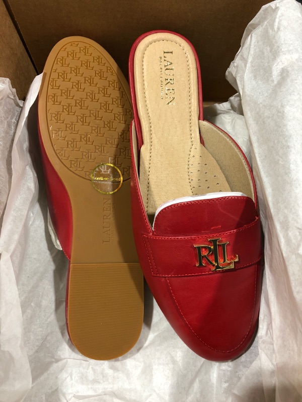 Photo 2 of 8.5 Lauren Ralph Lauren Alli Leather Mule
