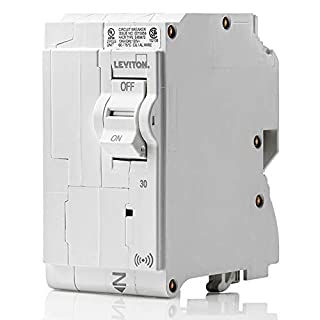 Photo 1 of Leviton LB230-S 30A 2-Pole Plug-On Smart Standard Branch Circuit Breaker, Hydraulic Magnetic, 120/240 VAC, White 