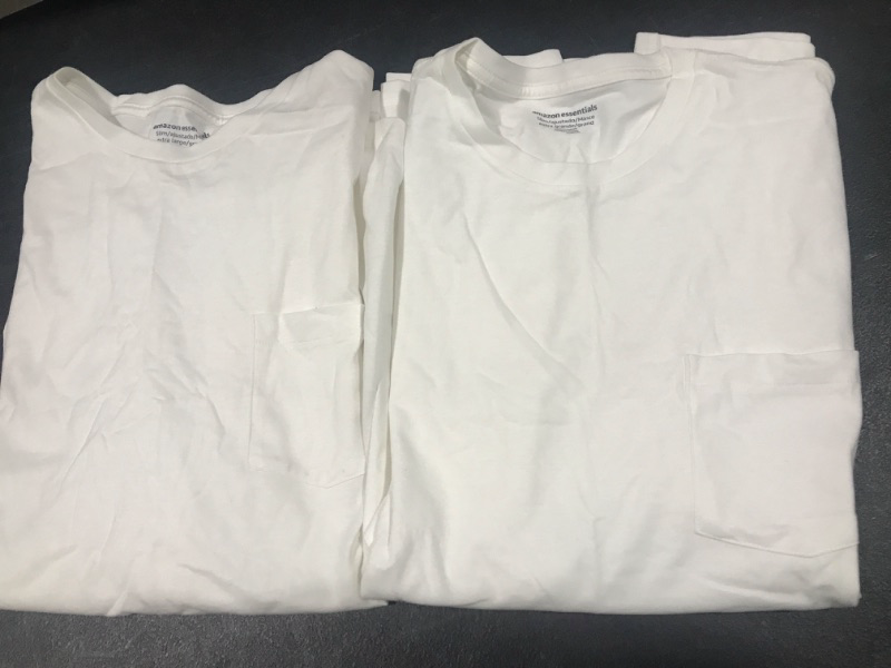 Photo 1 of AMAZON ESSENTILAS WHITE SHIRTS WITH POCKET SIZE XL MENS