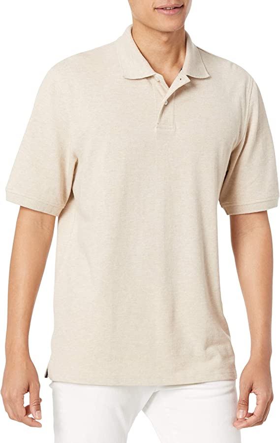 Photo 1 of Amazon Essentials Men's Regular-Fit Cotton Pique Polo Shirt LARGE