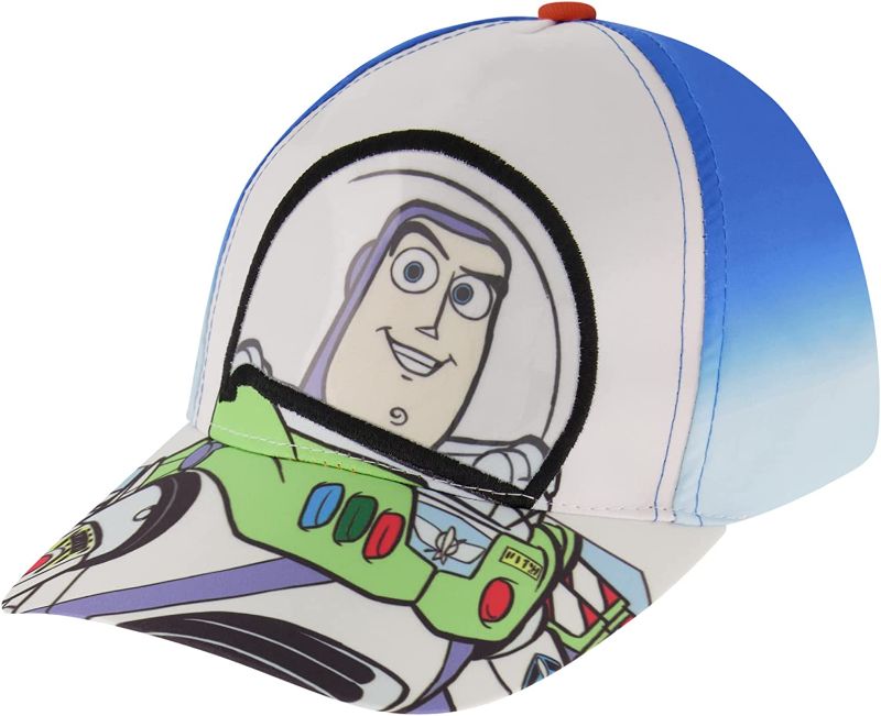 Photo 1 of Disney boys Toddler Hat, Toy Story Buzz Lightyear Kids Baseball Cap, Blue/White, 2-4T US
