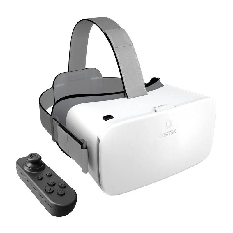 Photo 1 of DESTEK V5 VR Headset with Bluetooth Controller for 4.7-6.8 inch iPhone & Android White Version
