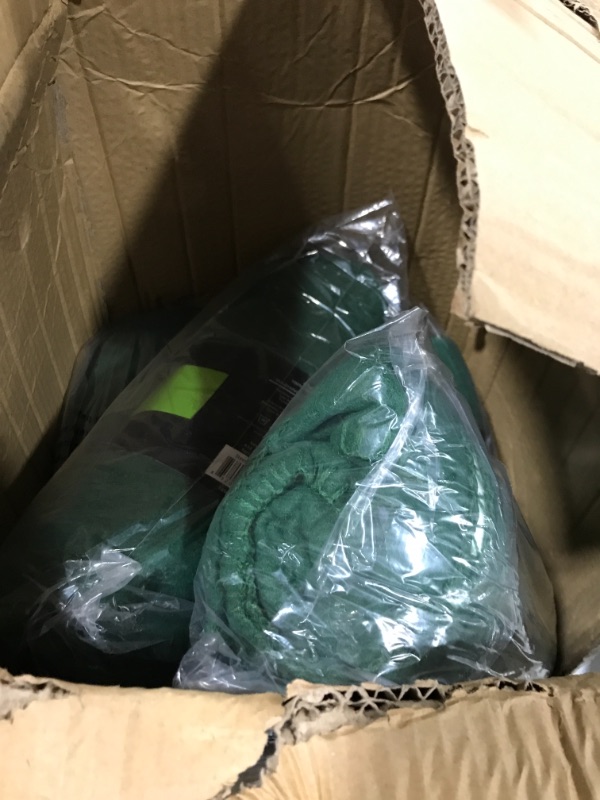 Photo 3 of 12 Pack Wholesale Soft Comfy Fleece Blankets - 60" x 50" Cozy Throw Blankets (Dark Green)