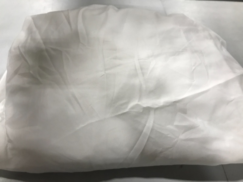 Photo 1 of Amazon Basics White Bed Skirt size 6in x 80in x16 in